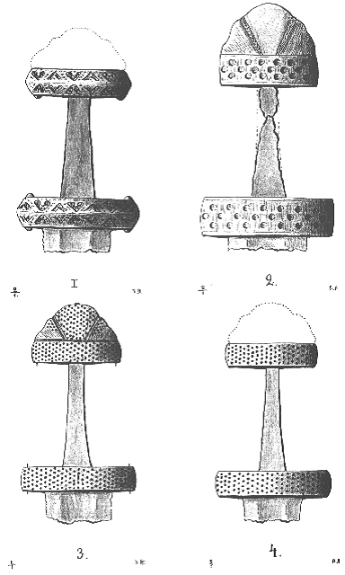 Рис.1. Каталог мечей (мечи №№ 1–4). [1, с. 150]
