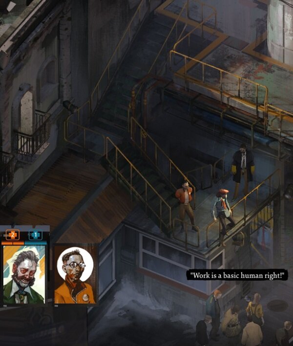 Фрагмент игры Disco Elysium