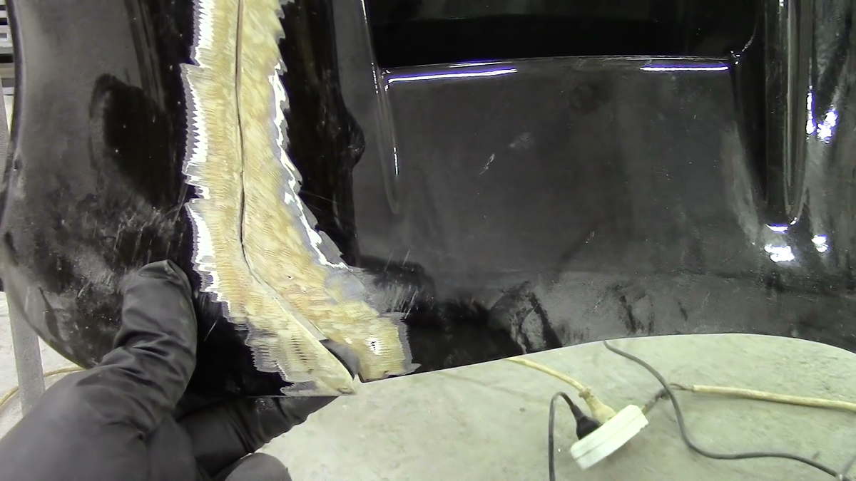 Зачистил снаружи.