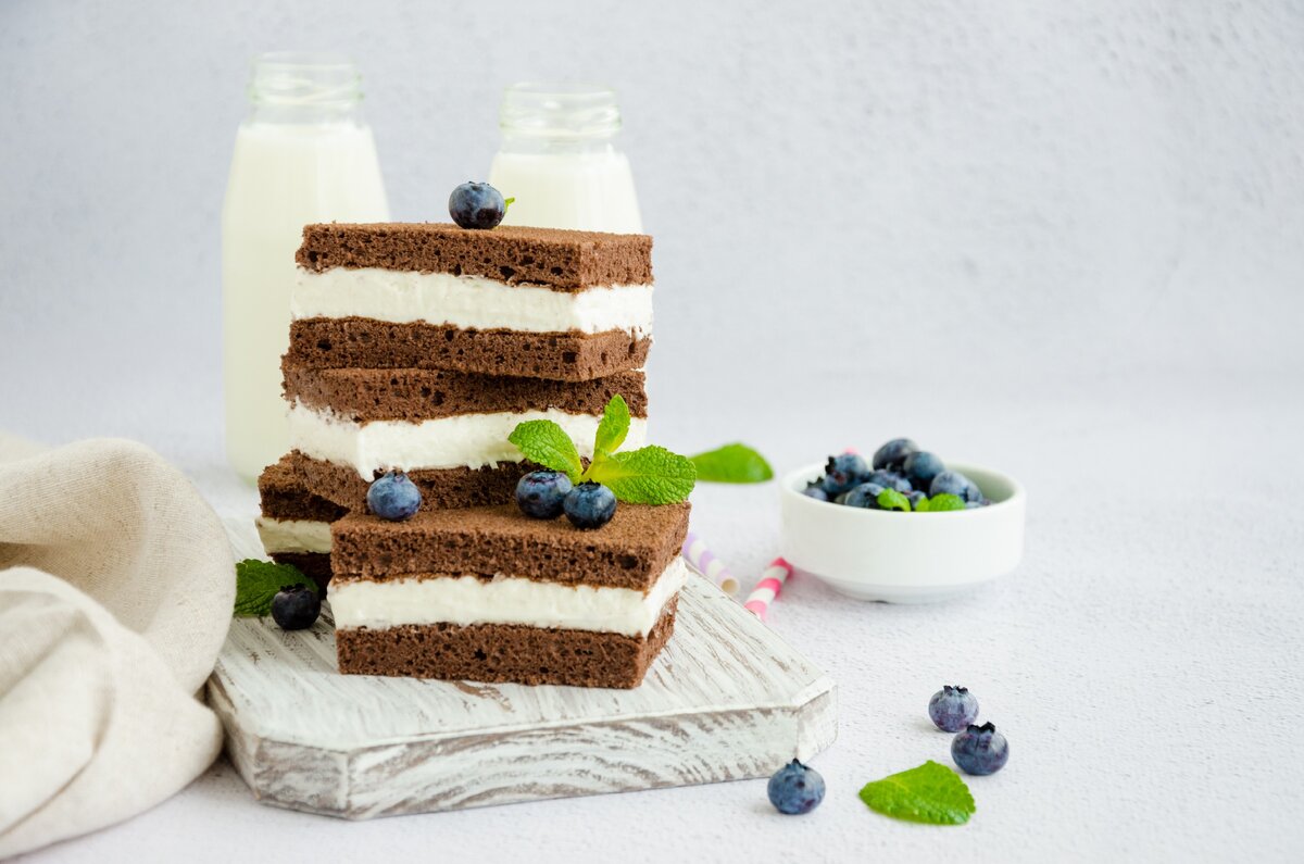 ПП-ломтик с молочным кремом