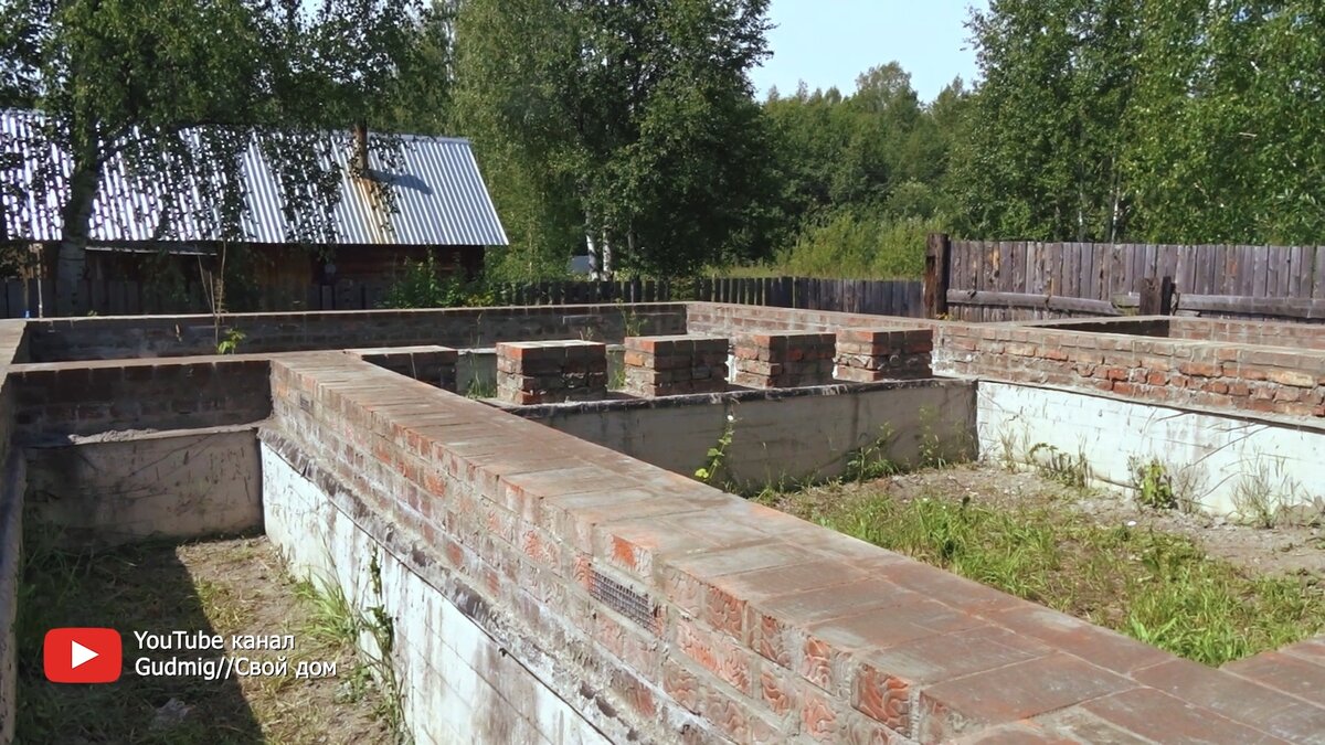 Цоколь из кирпича