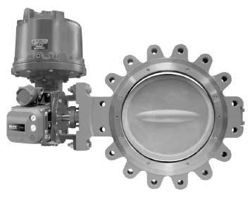 Рисунок 1. Клапан модели 8532 с приводом модели 1061и цифровым контроллером DVC6020