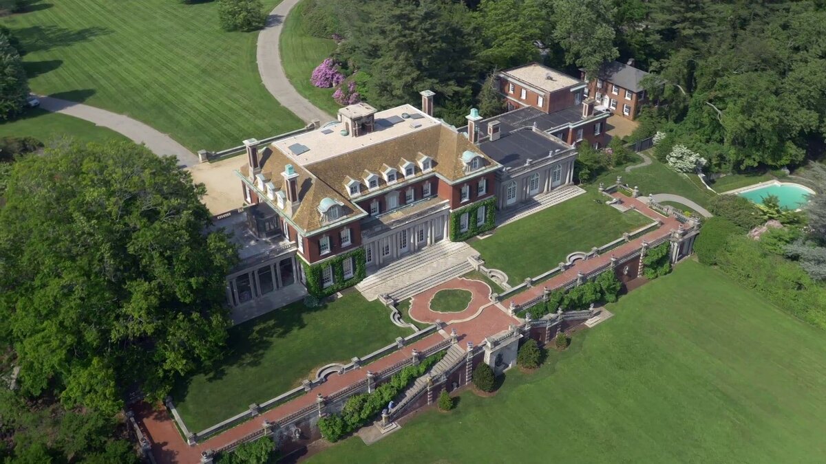 Old Westbury House с высоты птичьего полета