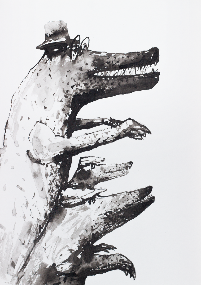 Константин Батынков, 2018 бумага, тушь