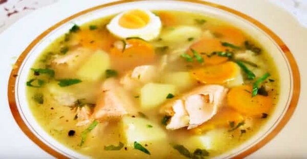 Уха из красной рыбы