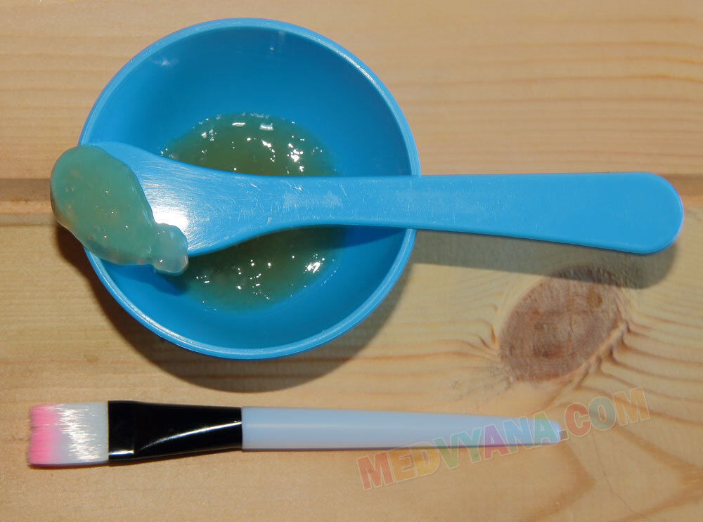 Готовая гиалуроновая маска в виде геля. Фото автора канала.