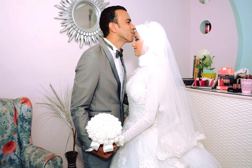 Макияж и платье невесты в Египте