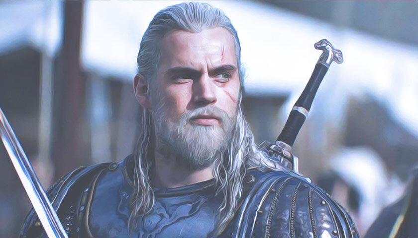 Фан арт Генри Кавилл в образе Ведьмака