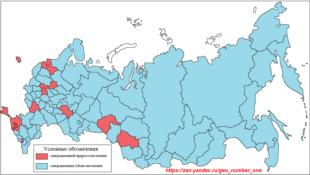 Контурная карта численность населения