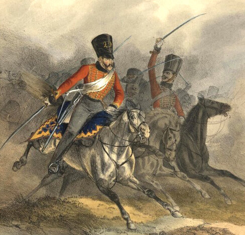 Атака гусар. 1840-е гг. 