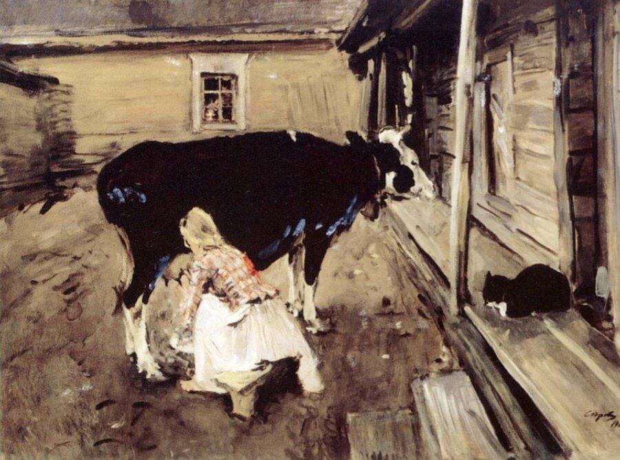 Валентин Серов, "Крестьянский дворик в Финляндии", 1902 г.