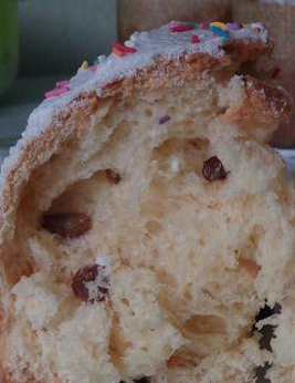 Вид нормально пропеченного кулича