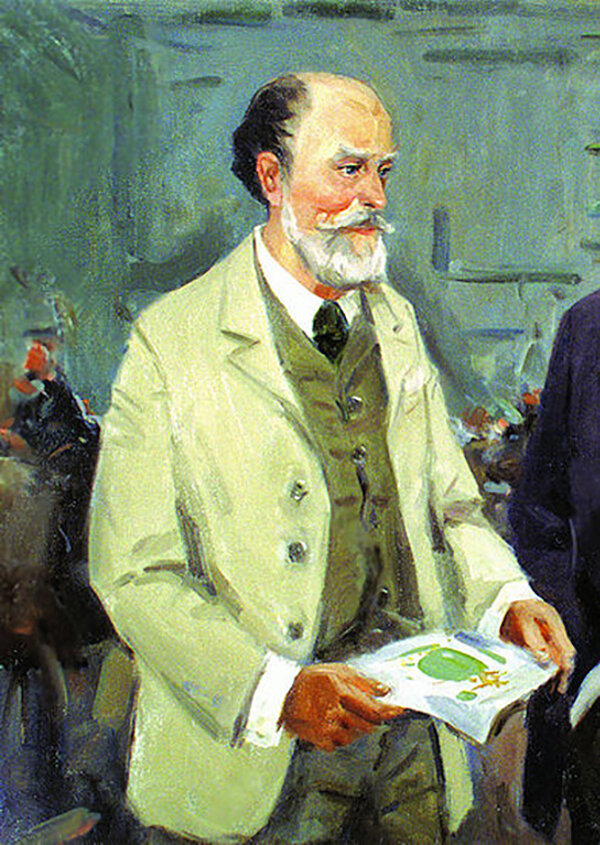 Карл Фаберже за работой . фотография из интернета.