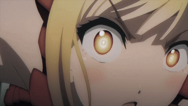 ГИФ'ка из аниме: Шука нарвалась на неприятность.