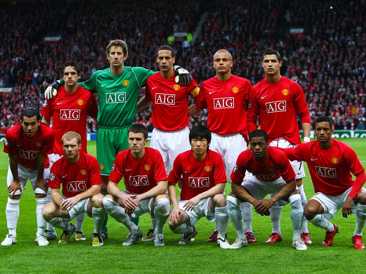 Манчестер Юнайтед состав 2008г.