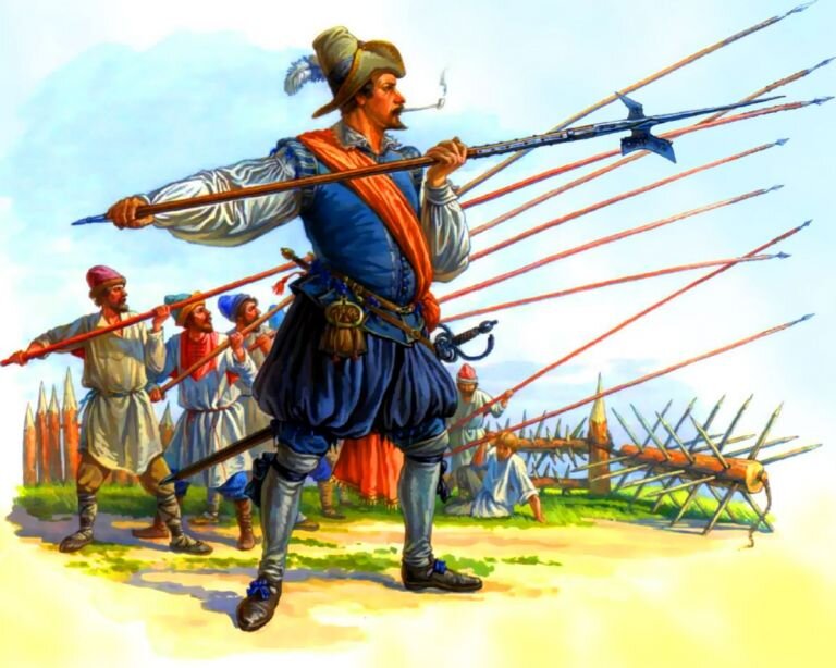 Обучение солдат «нового строя», XVII век. 