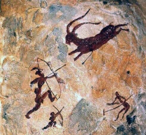 Рисунок охотников в ущелье Гасулья. С сайта worldrockart.ru