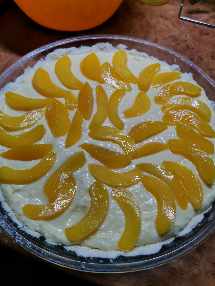 Королевская ватрушка с персиком