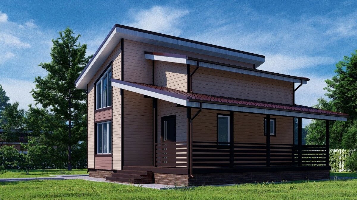 Типовой проект каркасного дома