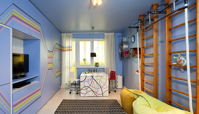 ГИД по натяжным потолкам в детскую комнату с примерами фото