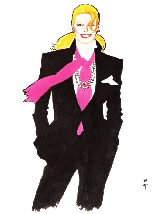 René Gruau (1909-2004) - Christian Dior, perfumes, 1983.