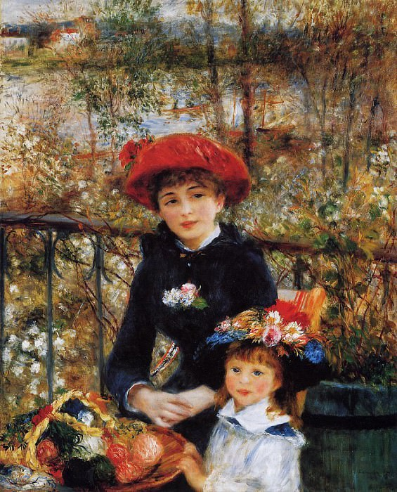 Пьер Огюст Ренуар. "Две сестры" ("На террасе"), 1881 год