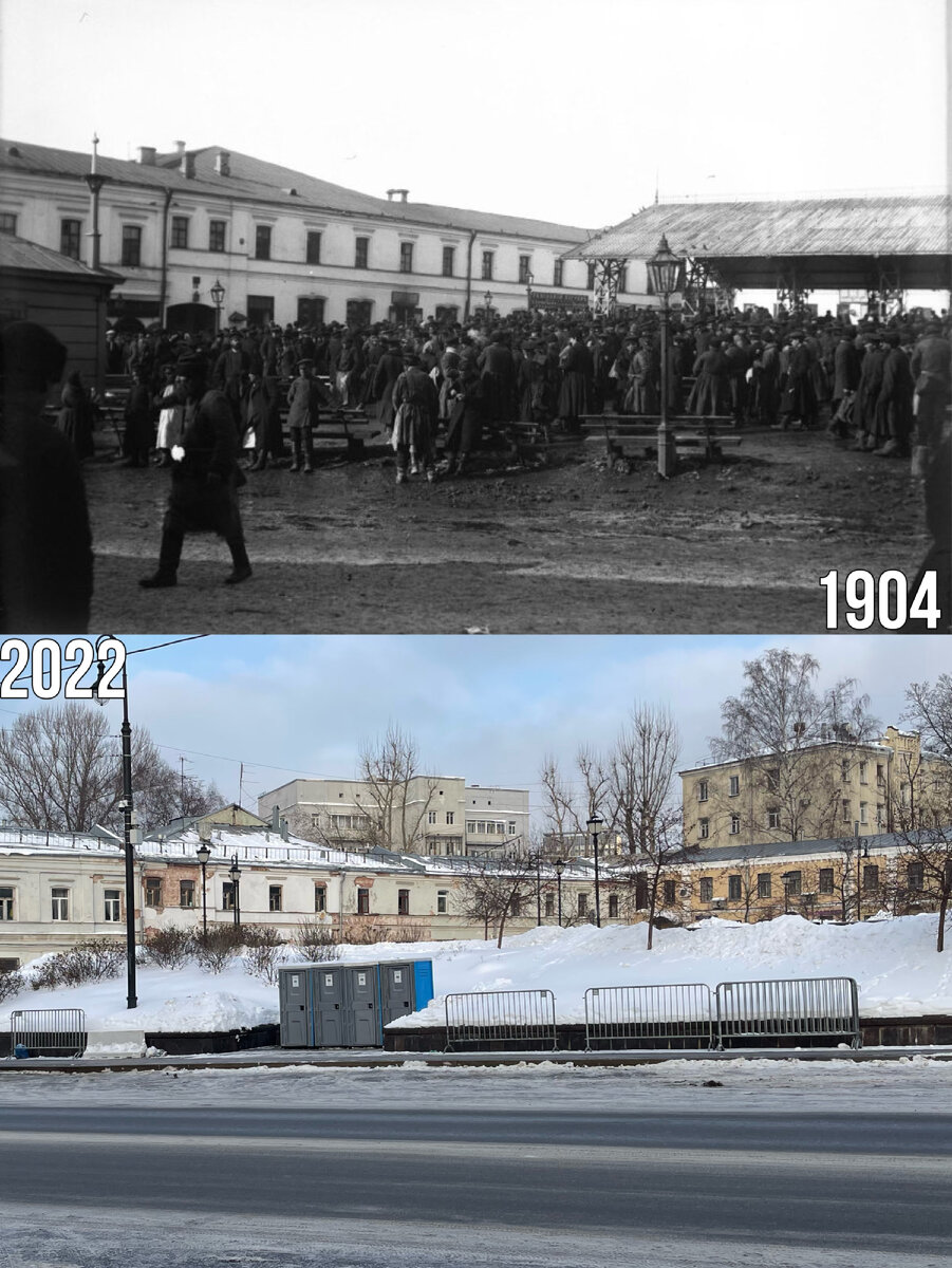 Хитровская площадь тогда и сейчас. Сделал серию новых снимков с тех же  мест, что и фотографы много лет назад | Now&Then Russia | Дзен