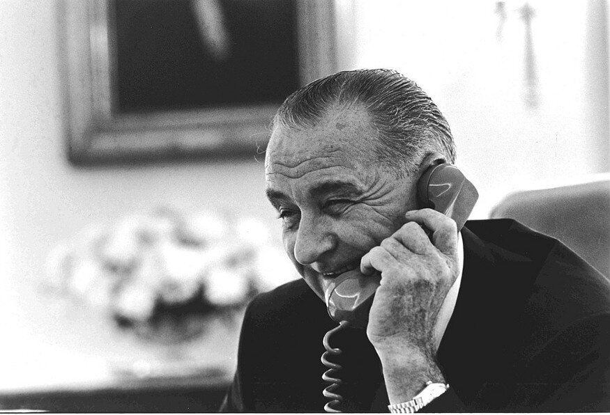 36-й президент США Линдон Б. Джонсон
