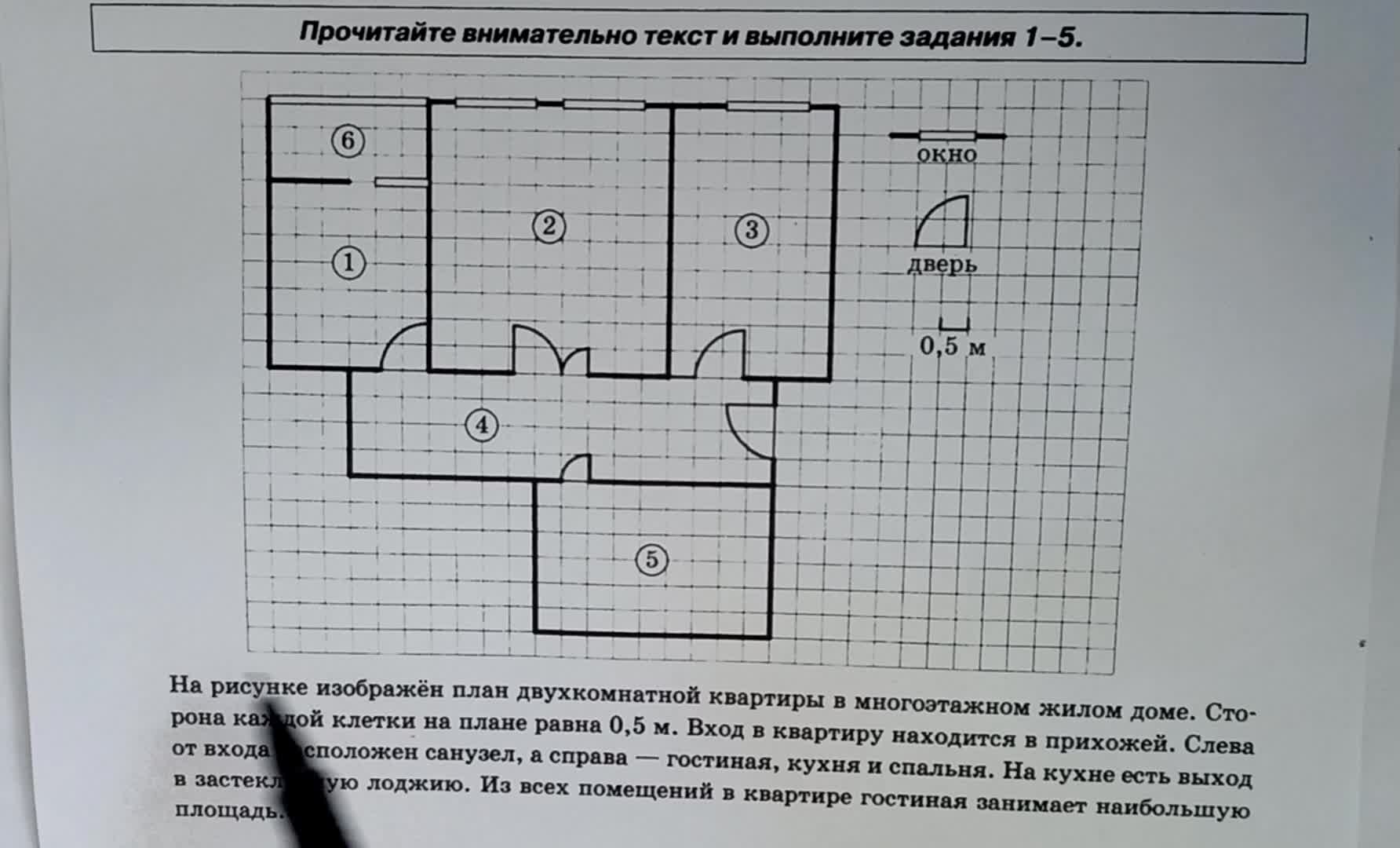 Решаем 1 часть ОГЭ по математике. План квартиры. | Математика - это просто  и интересно! | Дзен