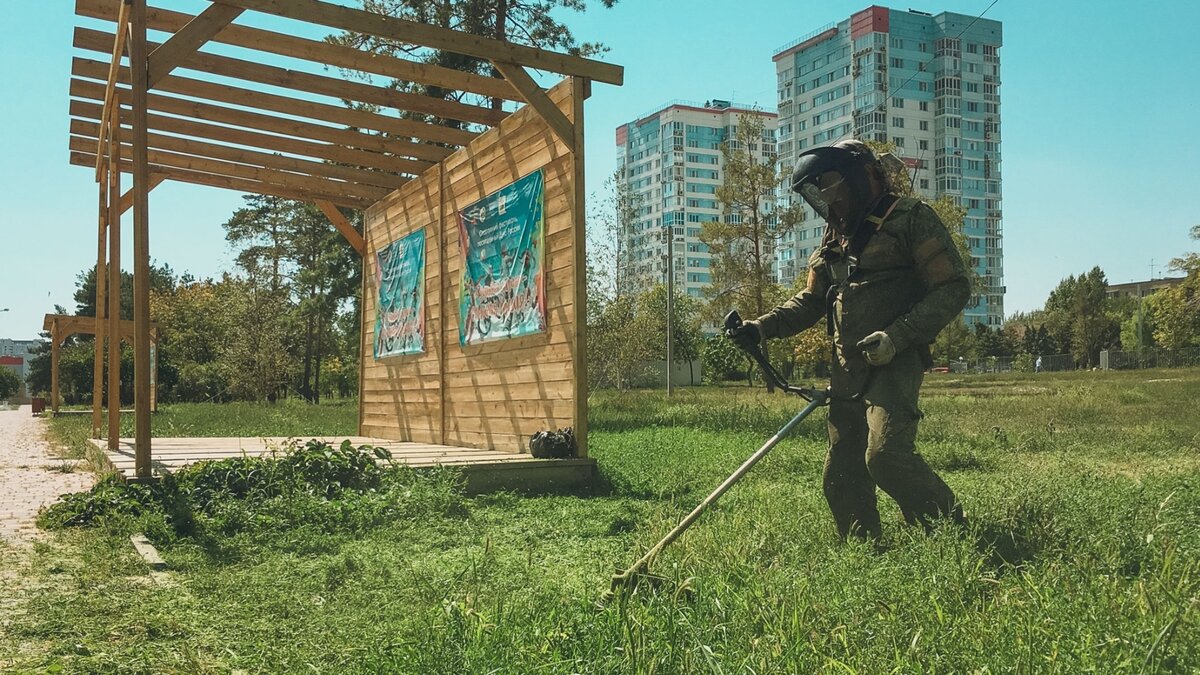     Жильцы двухэтажного деревянного дома просят «обкосить» их заросший двор через соцсети.