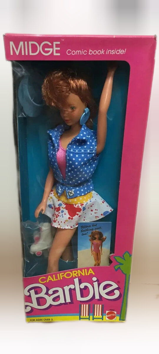 Фото куклы из интернета (из открытых источников) Barbie California Dream Midge 1987