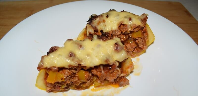 Патиссоны с фаршем