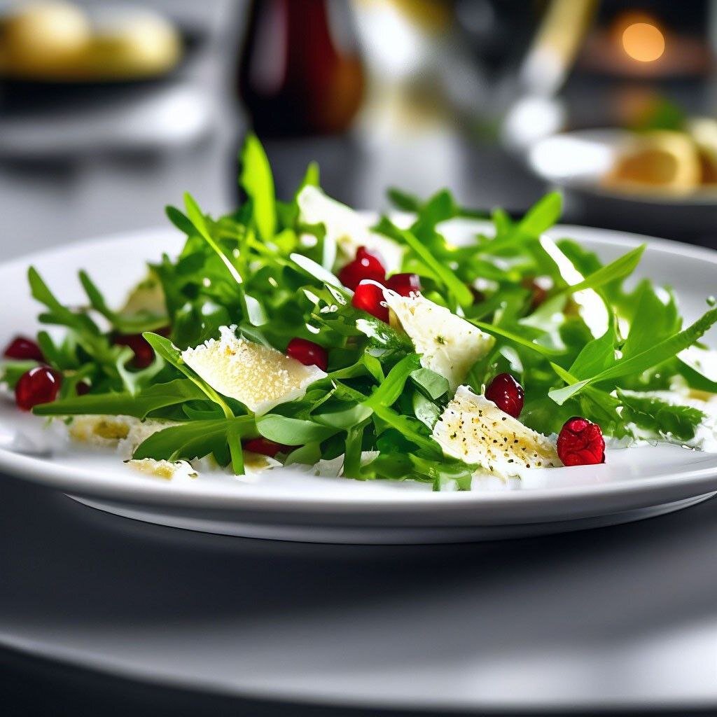 Салат с рукколой и пармезаном