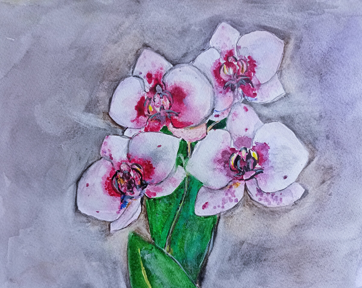 Бумага целлюлоза, краски Невская палитра.