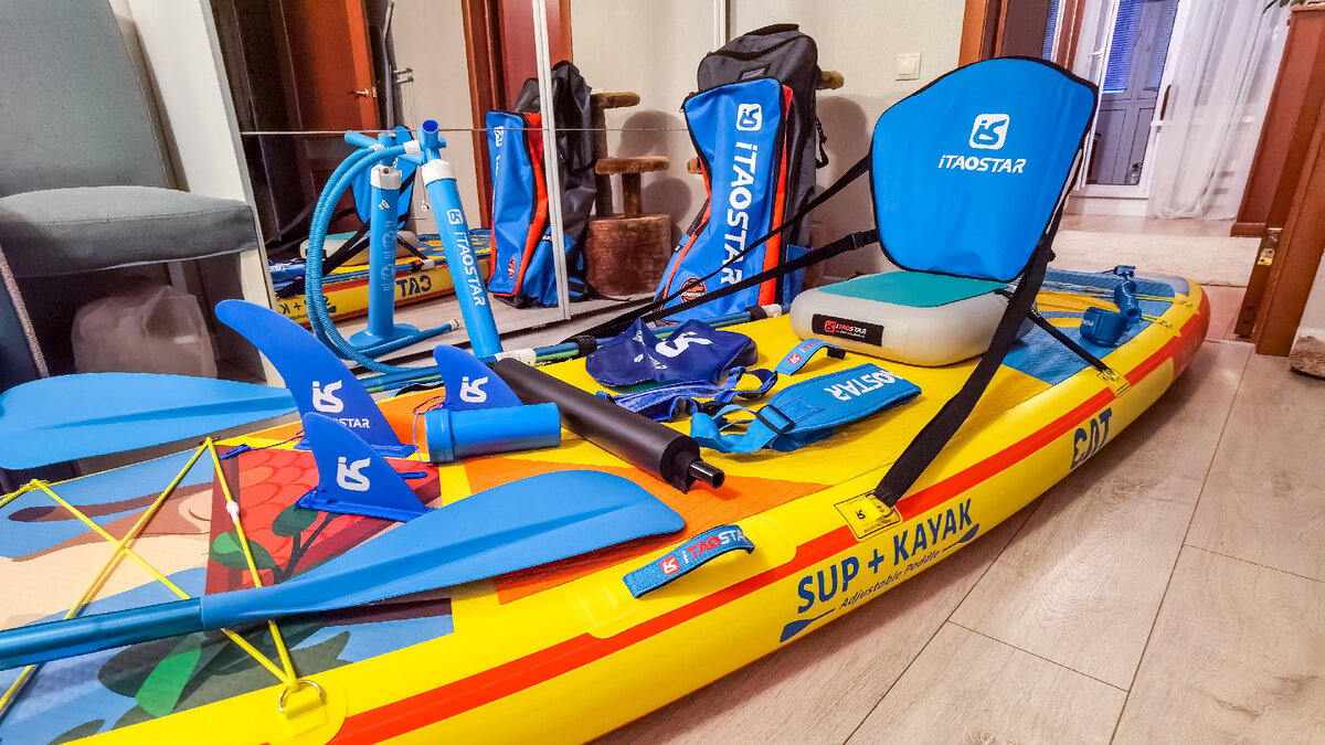 Распаковка саборда дома.