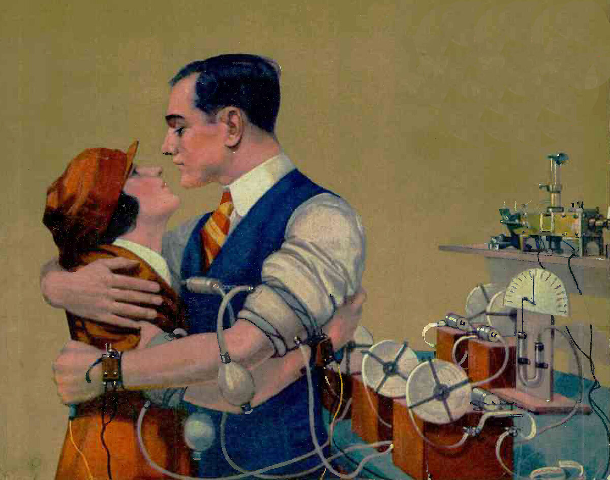 Иллюстрация на обложке журнала Science and Inventions (Наука и изобретения), 1924 г.