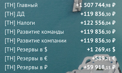 Наши счета в банке
