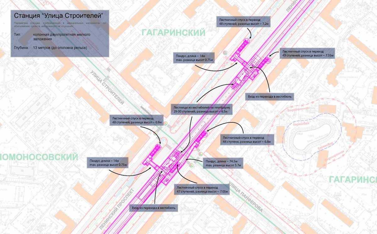 ленинский проспект выходы из метро