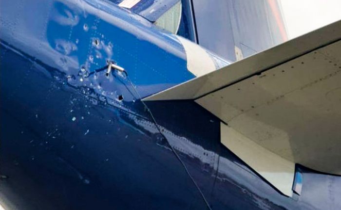 Дуршлаг на отсеке ВСУ стараниями каких-то рас**яев.