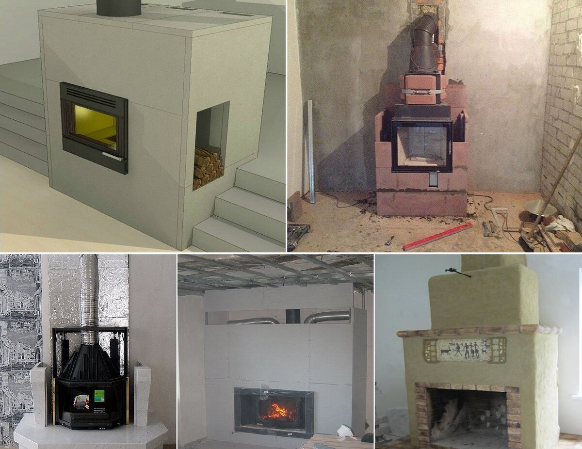 Строительство камина: внешняя отделка