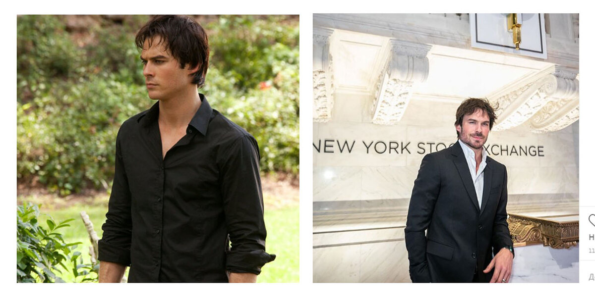 Йэн Сомерхолдер тогда и сейчас