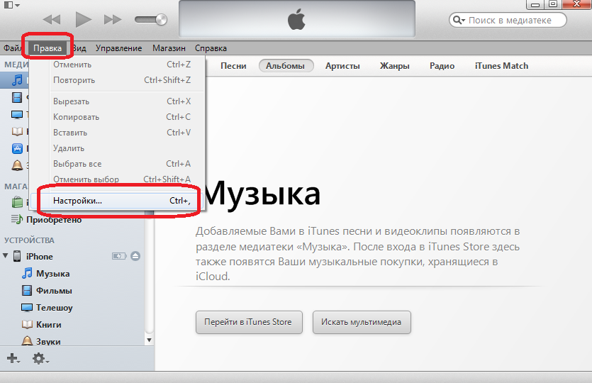 Звук перенести музыку. Настройки в айтюнс. Где настройки в айтюнс. Где в ITUNES настройки. Панель управления ITUNES.