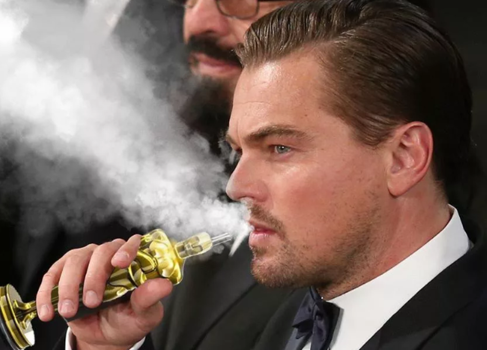 Леонардо Ди Каприо - ярый приверженец курения вейпа
