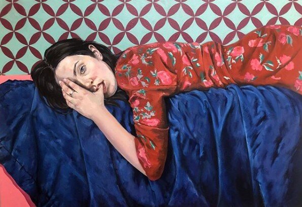 Наташа Носова. “Death By Thousand Cuts”, холст, масло, 100x70cм, 2019