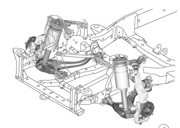 Схема передней подвески дискавери 4
