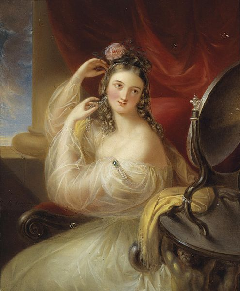 "За туалетом", Карл Агрикола, 1835. (сс) Wikimedia Commons
