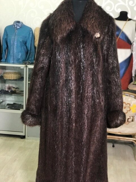 Небольшая переделка пальто из нутрии. Ателье Ирины Берзиной.