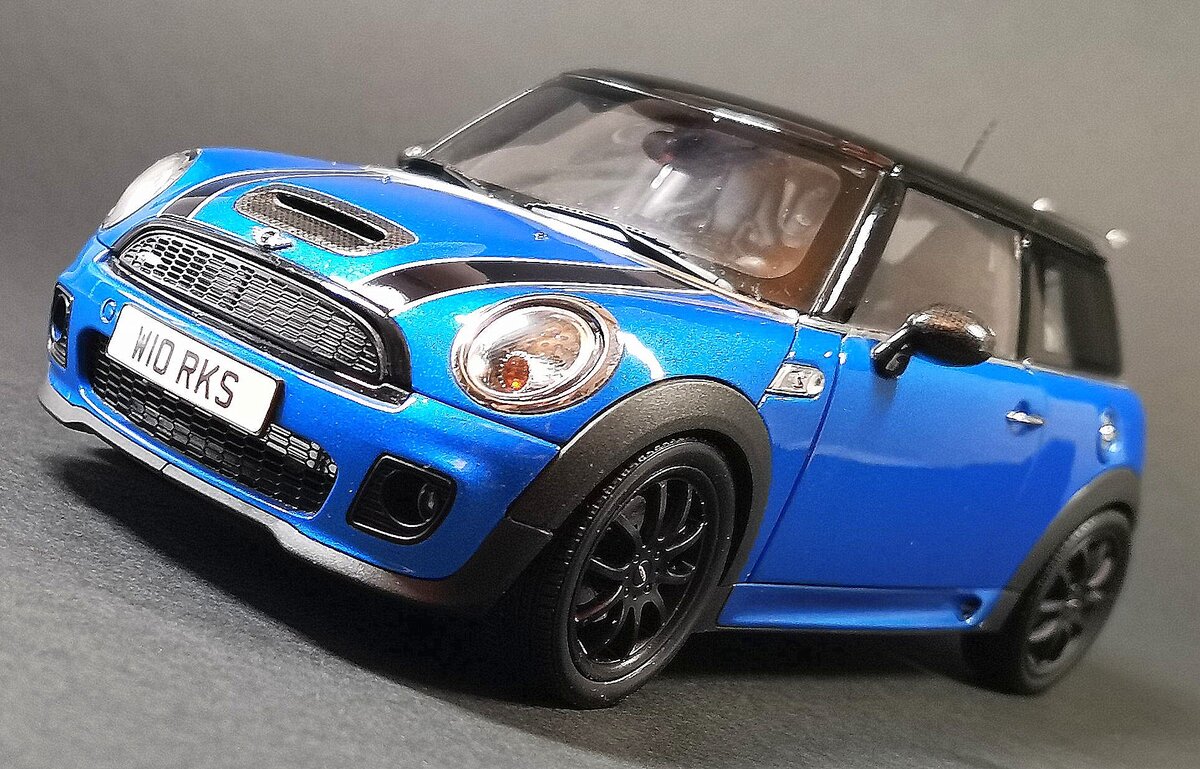 Mini Cooper S R56 2008 John Cooper Works №KY08743B blue with black trim