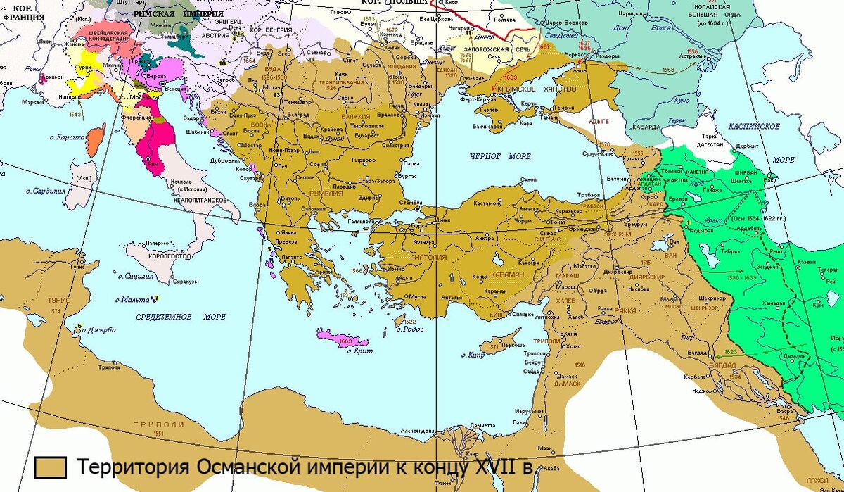 Карта восточной имперской компании