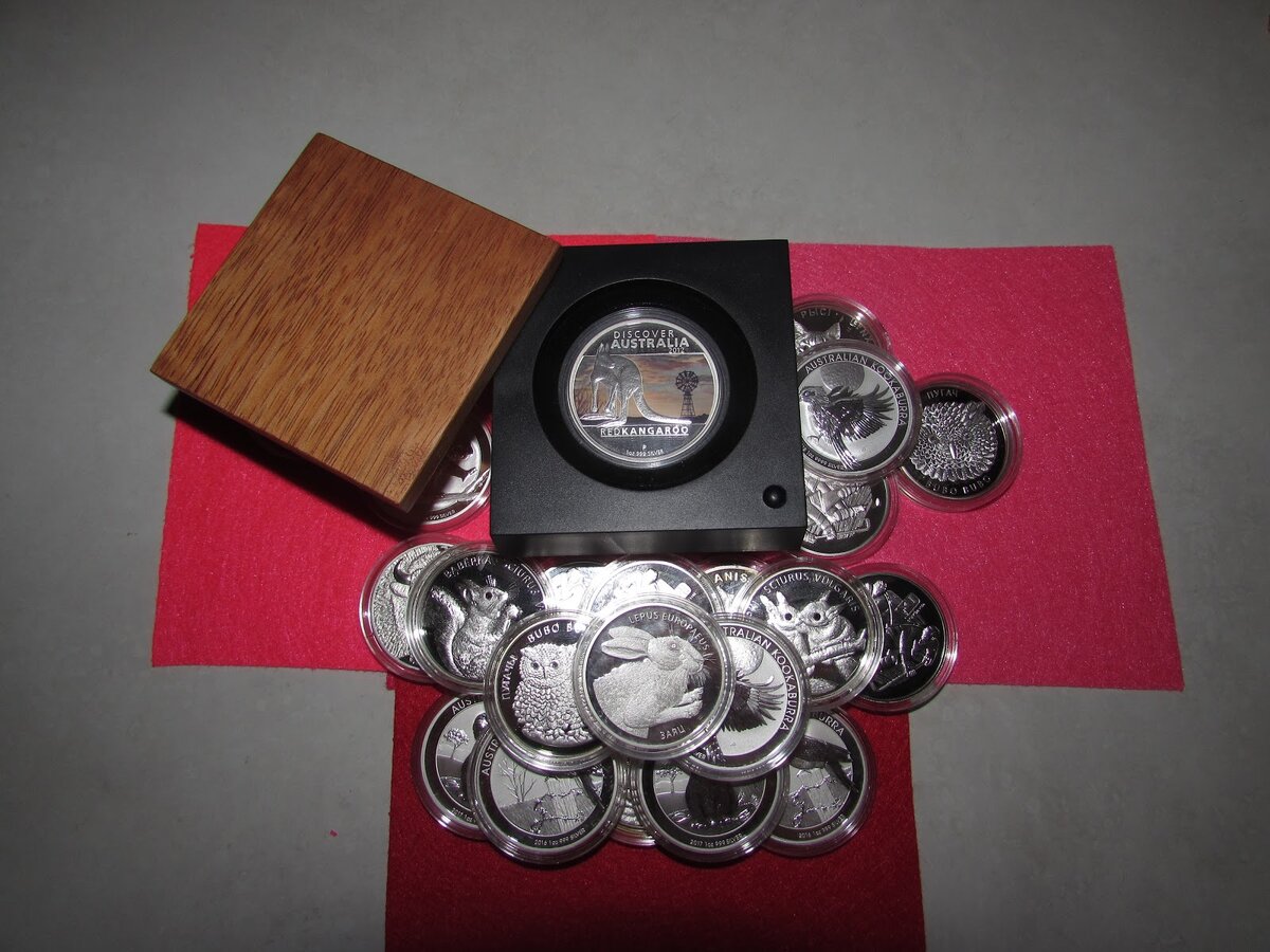 Собираем понемногу унцовые серебряные монеты.